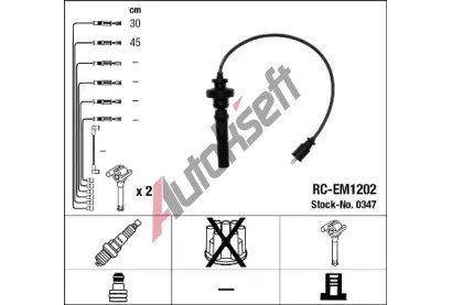 NGK Sada kabel pro zapalovn NG 0347, 0347