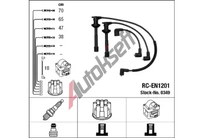 NGK Sada kabel pro zapalovn NG 0349, 0349