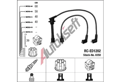 NGK Sada kabel pro zapalovn NG 0350, 0350
