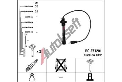 NGK Sada kabel pro zapalovn NG 0352, 0352