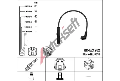NGK Sada kabel pro zapalovn NG 0353, 0353