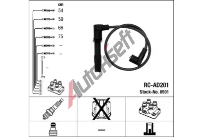 NGK Sada kabel pro zapalovn NG 0501, 0501