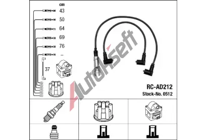 NGK Sada kabel pro zapalovn NG 0512, 0512