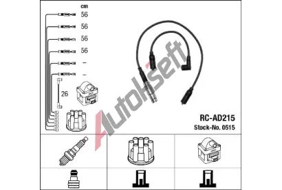 NGK Sada kabel pro zapalovn NG 0515, 0515