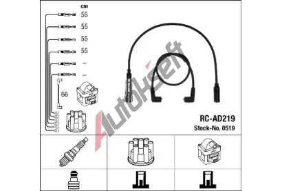 NGK Sada kabel pro zapalovn NG 0519, 0519