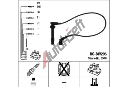 NGK Sada kabel pro zapalovn NG 0548, 0548