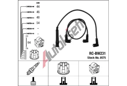 NGK Sada kabel pro zapalovn NG 0575, 0575