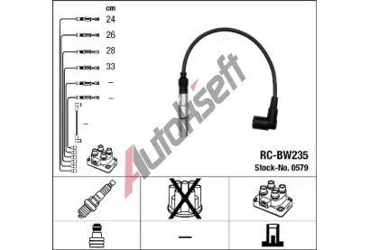 NGK Sada kabel pro zapalovn NG 0579, 0579