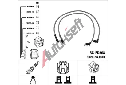 NGK Sada kabel pro zapalovn NG 0603, 0603