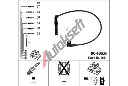 NGK Sada kabel� pro zapalov�n� NG 0631, 0631