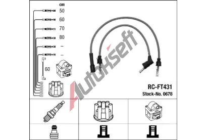 NGK Sada kabel pro zapalovn NG 0678, 0678
