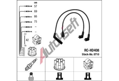 NGK Sada kabel pro zapalovn NG 0710, 0710