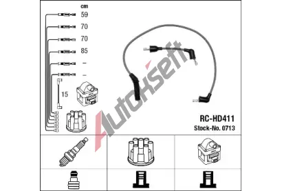 NGK Sada kabel pro zapalovn NG 0713, 0713