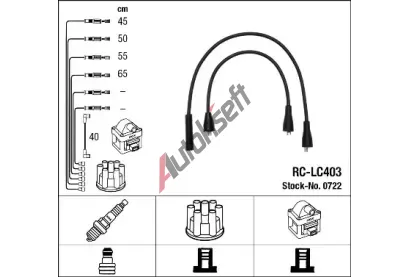 NGK Sada kabel� pro zapalov�n� NG 0722, 0722