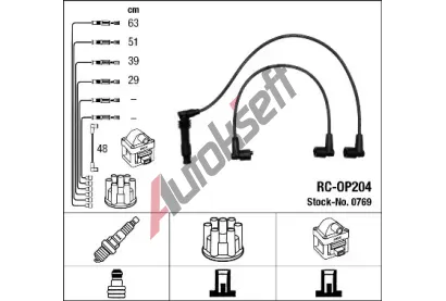 NGK Sada kabel pro zapalovn NG 0769, 0769