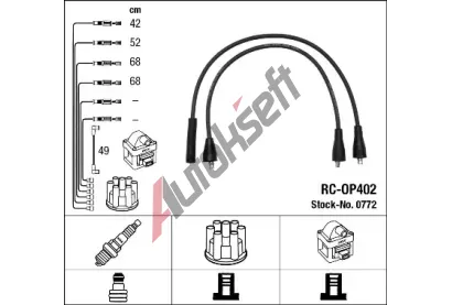 NGK Sada kabel pro zapalovn NG 0772, 0772