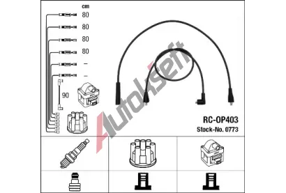 NGK Sada kabel pro zapalovn NG 0773, 0773