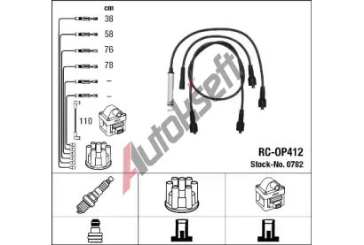 NGK Sada kabel pro zapalovn NG 0782, 0782