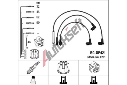 NGK Sada kabel pro zapalovn NG 0791, 0791