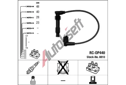 NGK Sada kabel pro zapalovn NG 0810, 0810