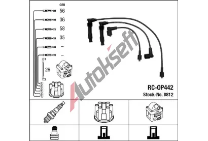 NGK Sada kabel pro zapalovn NG 0812, 0812