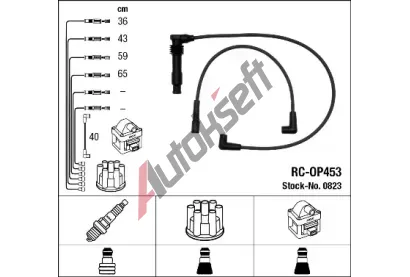 NGK Sada kabel pro zapalovn NG 0823, 0823