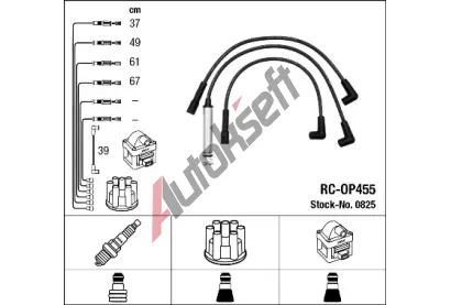 NGK Sada kabel pro zapalovn NG 0825, 0825