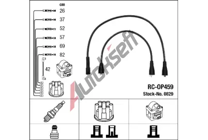 NGK Sada kabel pro zapalovn NG 0829, 0829