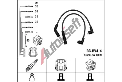 NGK Sada kabel pro zapalovn NG 0889, 0889