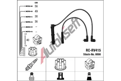 NGK Sada kabel pro zapalovn NG 0890, 0890