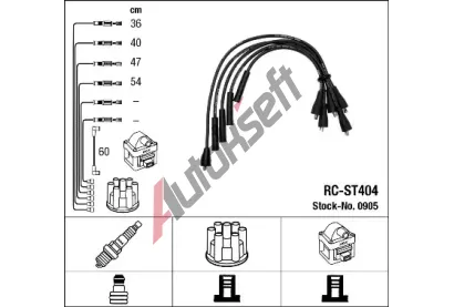 NGK Sada kabel pro zapalovn NG 0905, 0905