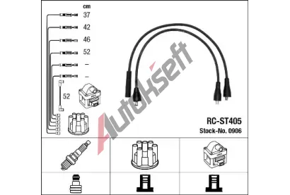 NGK Sada kabel pro zapalovn NG 0906, 0906