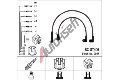 NGK Sada kabel pro zapalovn NG 0907, 0907