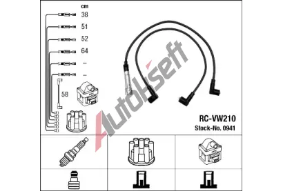 NGK Sada kabel pro zapalovn NG 0941, 0941