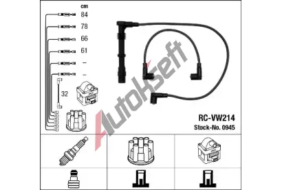 NGK Sada kabel pro zapalovn NG 0945, 0945