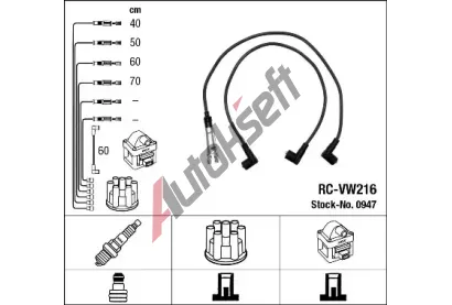 NGK Sada kabel pro zapalovn NG 0947, 0947