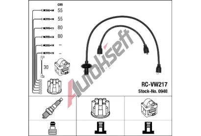 NGK Sada kabel pro zapalovn NG 0948, 0948