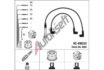 NGK Sada kabel pro zapalovn NG 0964, 0964