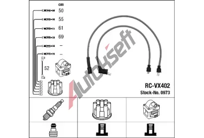 NGK Sada kabel pro zapalovn NG 0973, 0973