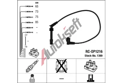 NGK Sada kabel pro zapalovn NG 1399, 1399
