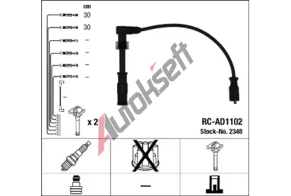 NGK Sada kabel pro zapalovn NG 2348, 2348