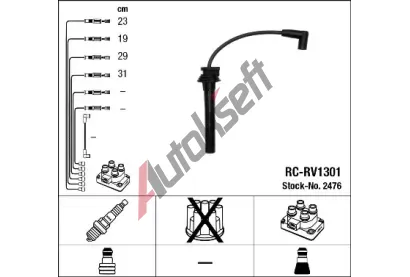 NGK Sada kabel pro zapalovn NG 2476, 2476