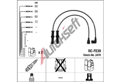 NGK Sada kabel pro zapalovn NG 2478, 2478