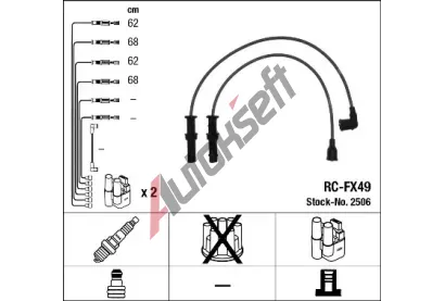NGK Sada kabel pro zapalovn NG 2506, 2506