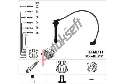 NGK Sada kabel pro zapalovn NG 2555, 2555