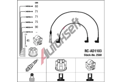NGK Sada kabel pro zapalovn NG 2568, 2568