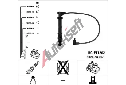 NGK Sada kabel pro zapalovn NG 2571, 2571