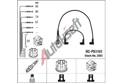 NGK Sada kabelů pro zapalování NG 2583, 2583 NGK Sada kabelů pro zapalování NG 2583, 2583
