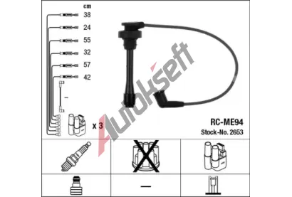 NGK Sada kabel pro zapalovn NG 2653, 2653