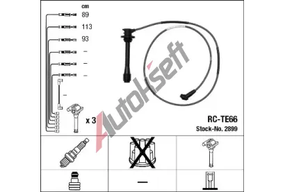 NGK Sada kabel pro zapalovn NG 2899, 2899